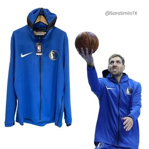 DALLAS MAVERICKS Official Team Warmup Jacket - From Dirk's Last Home Game - NWT